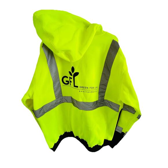 MAX High Visibility Reflective Men L Type R Hoodie Class 3 Sweatshirt MAX630 - Picture 2 of 4